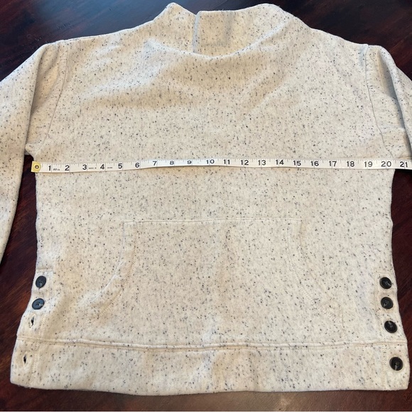 Madewell Donegal Funnel-neck Side Button Sweatshirt- Size Small - Picture 5 of 16